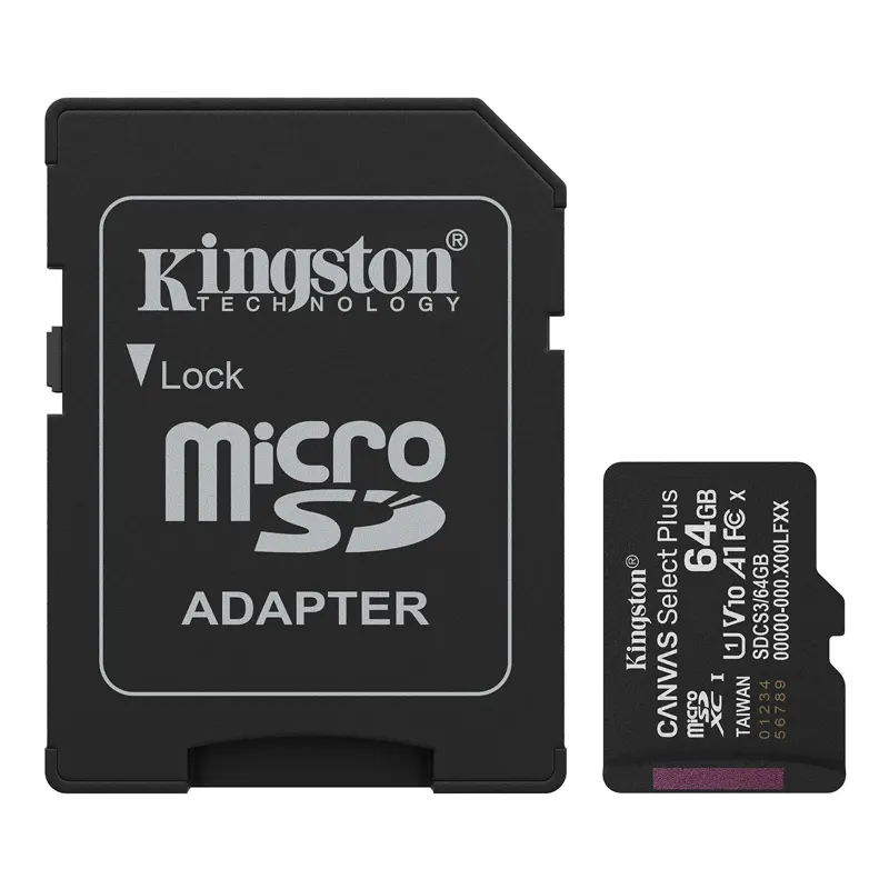 Memoria Micros SD Kingston de 64GB 
